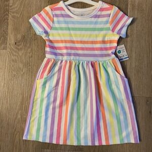 (NWT) Garanimals Girl’s Size 3T Pastel Multicolored Striped Casual Dress